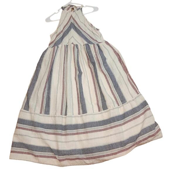 Story Dresses & Skirts - Story Midi Halter Sundress, Medium, 100% Cotton, Blue/red/Ivory
